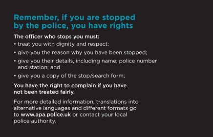 Stop and Search slide show